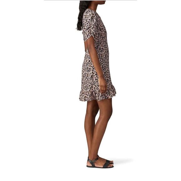 Sanctuary Leopard Wrap Mini Dress Rent The Runway Pre-Loved XS - Picture 2 of 9